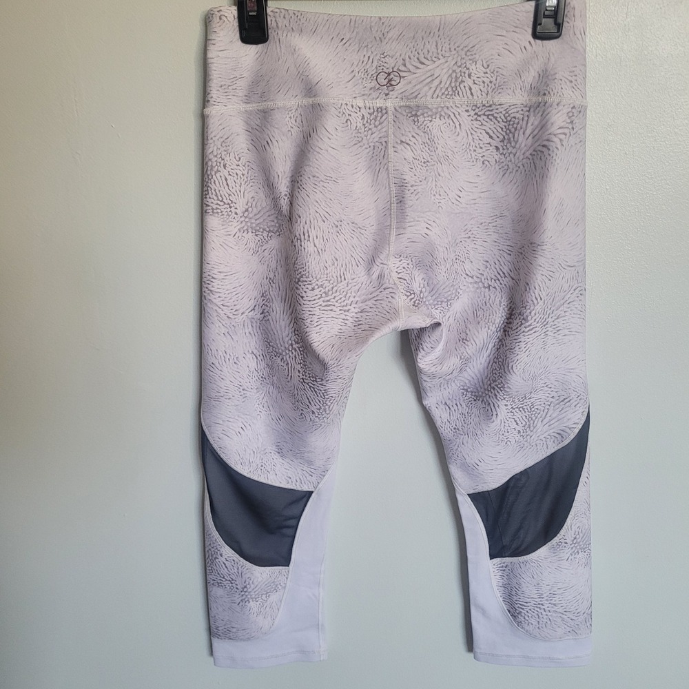 CALIA Limited Edition Athleisure Leggings Mesh Insert Grey Size M Capri Pants - Picture 2 of 10